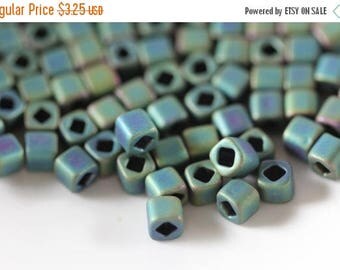 10% OFF 4mm Cube Seed Beads TOHO Matte-Color Aquarius #710 (8 Grams) I-2A