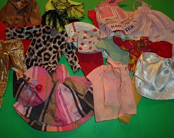 Barbie or 11" - 12" Doll Factory Made and Mommy Made Clothing Vintage Lot B