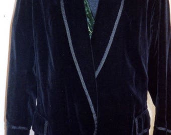 OSCAR WILDE GANSEE BLACK VELVET JACKET