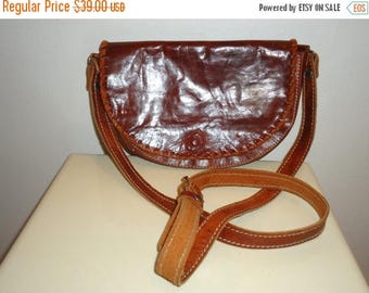 The SALE Is On SALE Beautiful Vintage Cognac Leather Shoulder Bag
