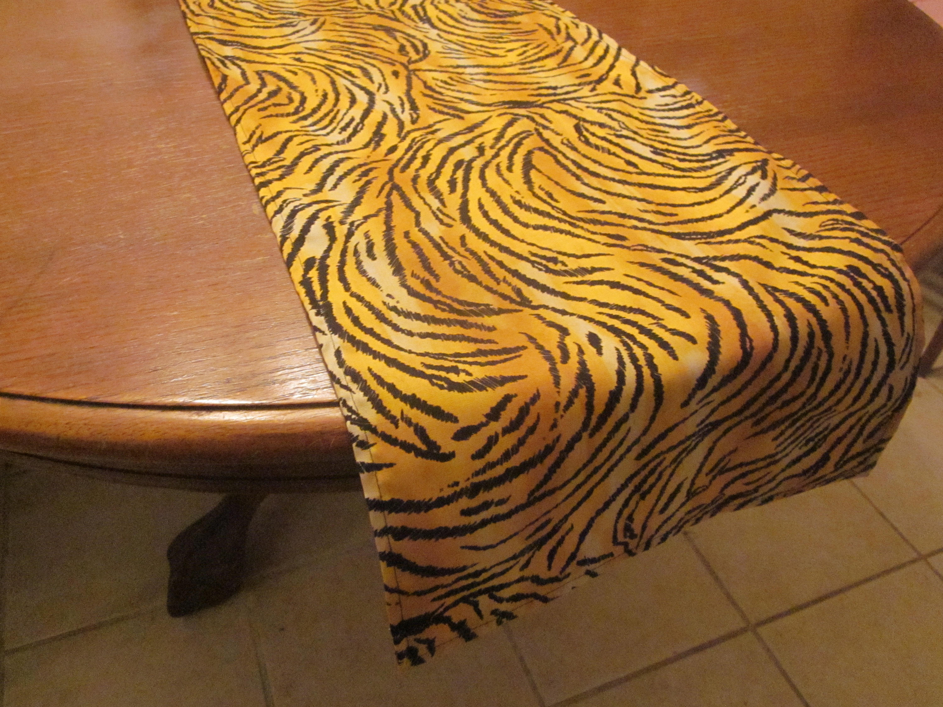 Zebra Print Table Runner Safari Party Decor Zoo Party Baby