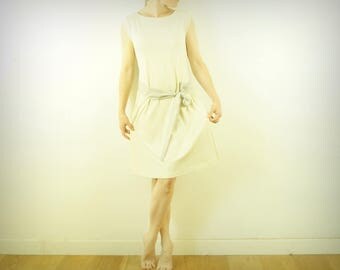 organic unbleached and wide dress belt in satin or Liberty