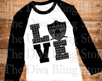 Love Raiders Chevron Print SVG FIle