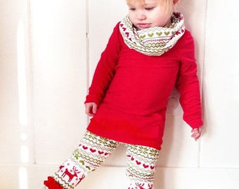 Baby Girl Christmas Outfit- Girl Toddler Christmas Outfit- Kids Christmas Outfit for Girls- Christmas Party Outfit- Baby Boutique Outfit