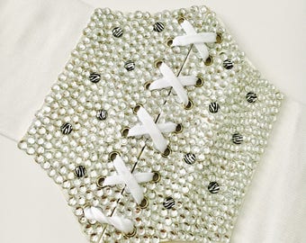 rhinestone corset belt