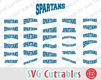 Spartans EZ Layouts, svg, eps, dxf, Set of 30, Digital Cut File for cutting machines