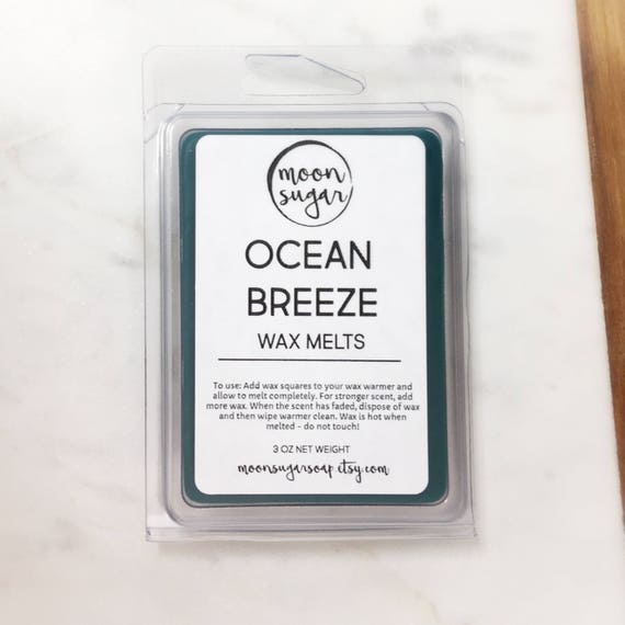 OCEAN BREEZE Wax Melts Extra Strong Long Lasting Candle