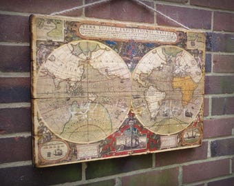World Map Wood Wall Art wooden world map | etsy World Map Wood Wall Art wooden world map | etsy