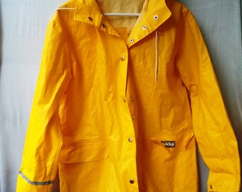 Yellow raincoat | Etsy