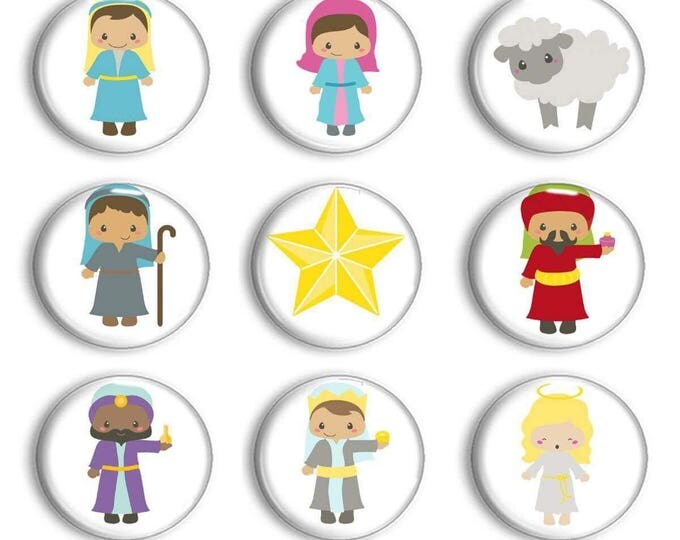Nativity Play Set - Toy Playmat - Christmas Playmat - Preschool Activities - Montessori - Pretend Play - Travel Toys - Kids Gifts