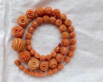 Vintage celluloid necklace -- 623