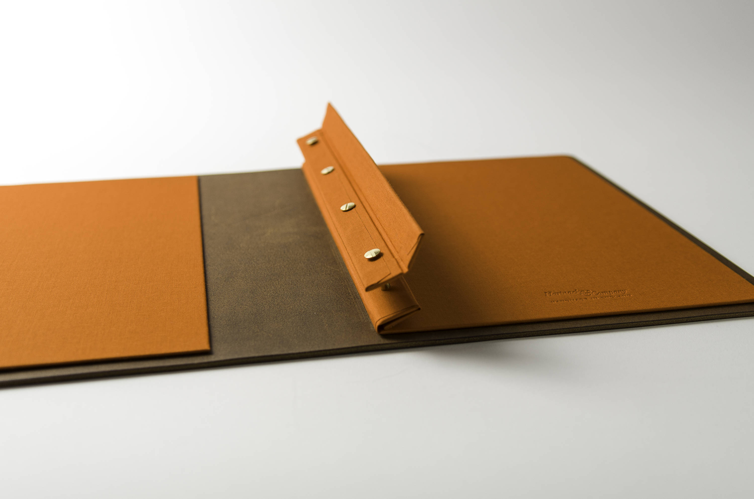 Brown Leather Portfolio Book Any Size, Portrait or Landscape Ideal