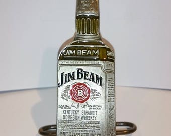 Rare Vintage Jim Beam Metal Belt Buckle 9cm Tall, Jim Beam Bourbon Whiskey Bottle Shaped Belt Buckle 1998 - EXCELLENT CONDITION!