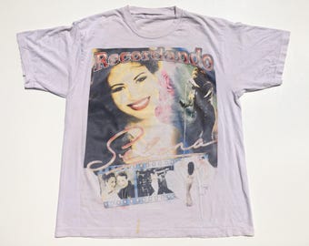 Vtg. SELENA QUINTANILLA RECORDANDO Dreaming of You Latin Pop Diva Rare 90s T-Shirt / Size Large