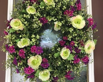 Eucalyptus Wreath, Summer Wreath, Front Door Wreath, Elegant Wreath