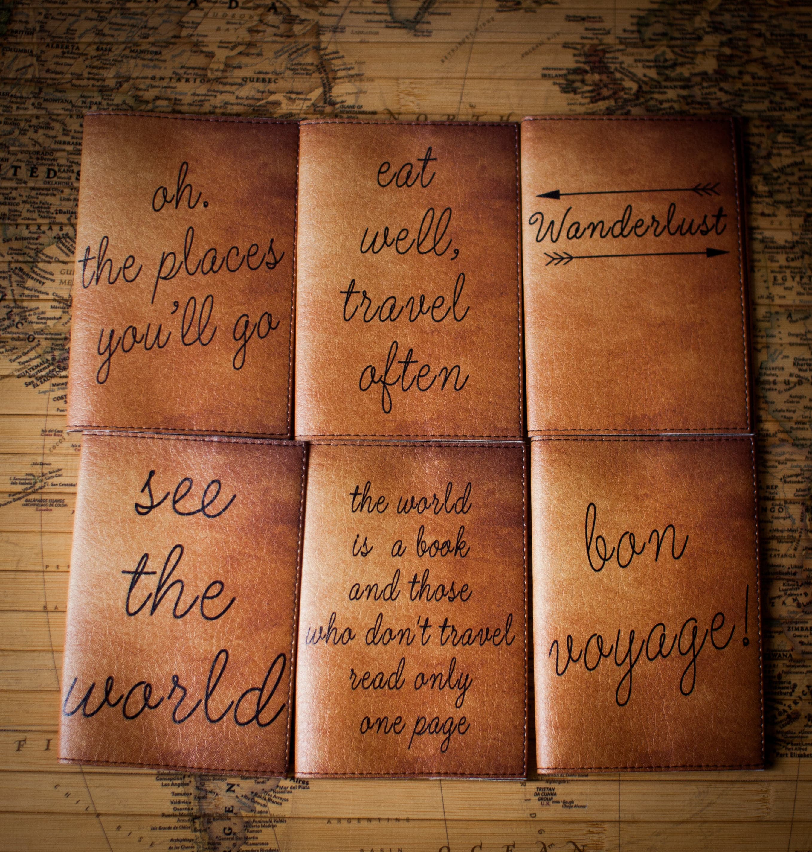 Passport cover Quote Leather passport cover Passport