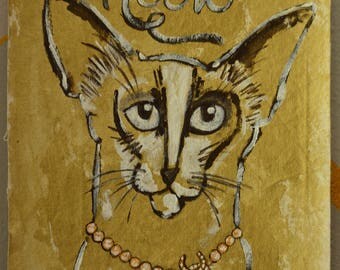 Oh La Meow, Kitty Couture Wearing Chanel Necklace