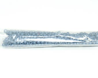 Seed beads blue opaque 2mm - 5 g
