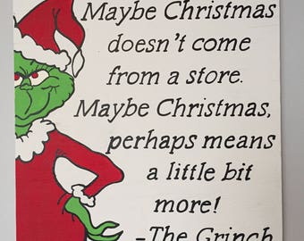 Grinch quote  Etsy