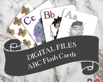 Digital Download of Harry Potter ABC Flash Cards