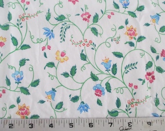 vintage sheet fat quarter, sewing supplies, quilting supplies, floral sheet, bed linen, fat quarters, craft fabric, vintage fabric,