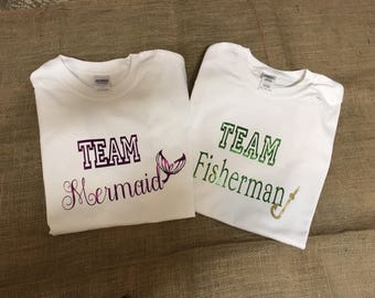 Team mermaid or fisherman