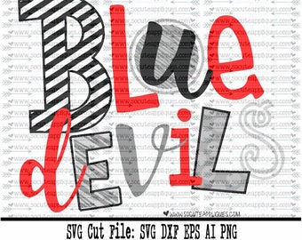 Blue Devils SVG, Cut file, Cheer svg, School spirit, socuteappliques, SvG Sayings, football svg, football sister svg, football mom svg