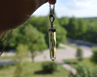 pressed flowers necklace pendant resin jewelry godmother gift for her nature necklace resin necklace terrarium jewelry clear jewelry nature