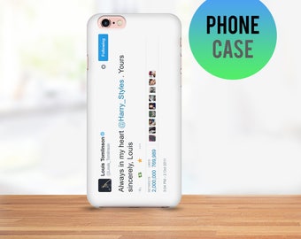 Larry Stylinson Always in My Heart Tweet Cell Phone Case - Available for iPhone and Samsung