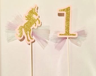Unicorn Birthday Centerpiece - Unicorn Birthday - Unicorn Birthday Party Decorations - Girl Birthday Party - Unicorn Centerpiece Topper