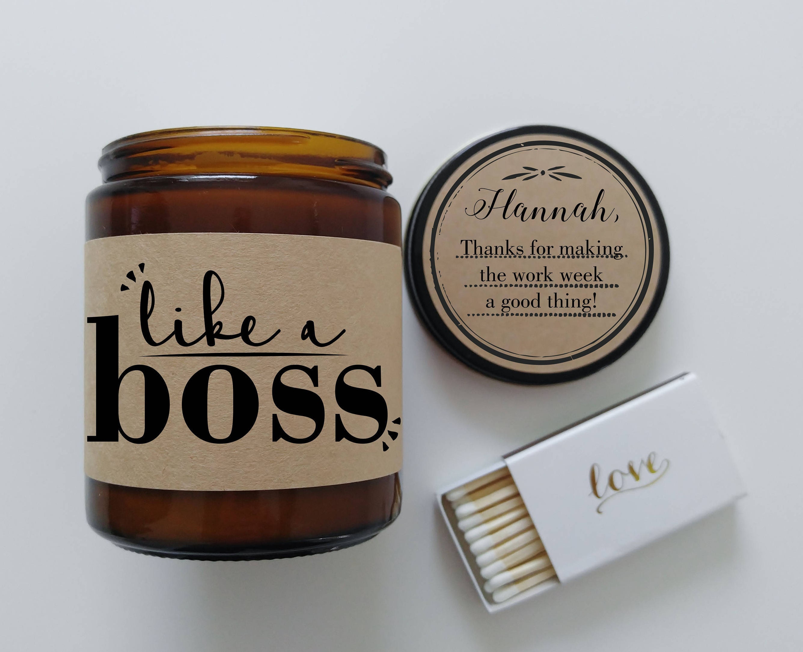 Boss Gift Appreciation Gift Thank You Gift Boss Lady Candle