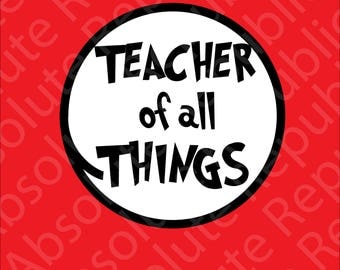 Download Teacher of all thing | Etsy