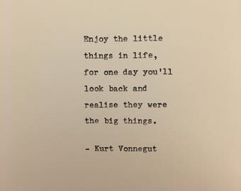 Kurt vonnegut quote | Etsy