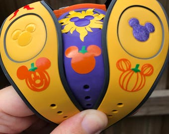 Halloween Mickey Pumpkin Magic Band Decal