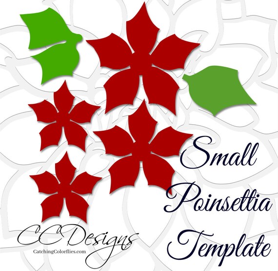 Download Paper Poinsettia Flowers, Flower Templates, SVG cut files ...