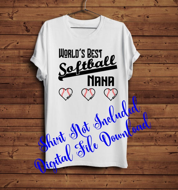 Download Svg Nana Softball Nana Shirt Sign svg files for cricut or