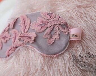 Rose Smoke SLEEP MASK // Night Mask // Sleeping Mask // Lace Mask // Eye Mask // Eye Pillow // Soft Mask // sleep mask