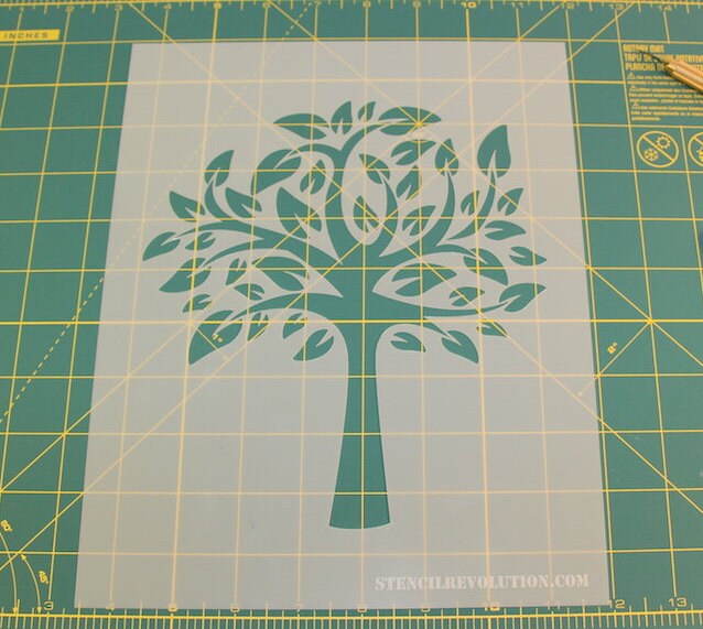 Tree of Life Stencil Reusable DIY Craft Stencils of a Tree