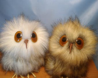 Stuffed Owl Toy Stuffed owl Plush Owl Toy Animal Plush Toy Kawaii Miniature Tiny Plush Owl Artificial fur Baby Gift Gift Owl Mother's day