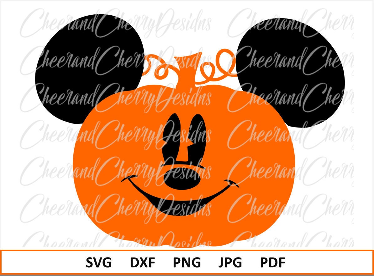 Download Pumpkin Mickey SVG Disney Halloween SVG Mickey Mouse Svg