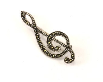 Vintage Sol Key Pin/Brooch 925 Sterling Silver BB 960