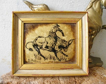 Rodeo art | Etsy