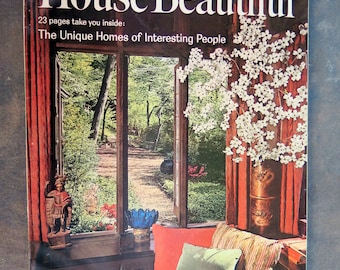 House Beautiful April 1963 Vol 105 No 4 Magazine Unique Homes of Interesting People