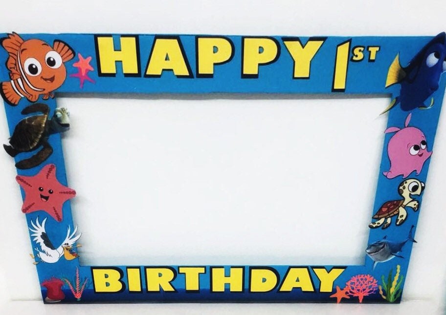 Finding Nemo INSPIRED photo frame prop Finding Nemo Decor