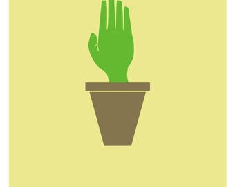 French - "Have a green thumb" poster