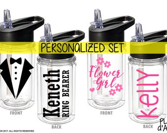 Flower Girl Gift Ring Bearer Gift - 10% OFF INCLUDED - Flower Girl bottle, Petal Patrol bottle gift Ring Security Bottle Gift (PK001)