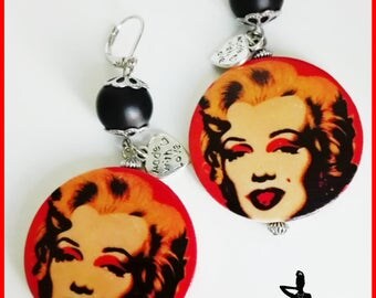 POP ART Marilyn Earrings
