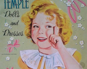 Shirley Temple Dolls and Dresses Paper Dolls 1959 Saalfield Publishing Uncut Minty
