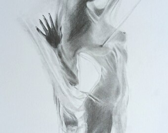 PORTRAIT | Femme silhouette drapée