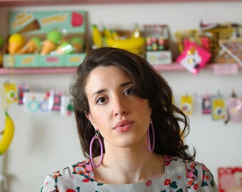 Lilac Hoop Earring | Big Mama